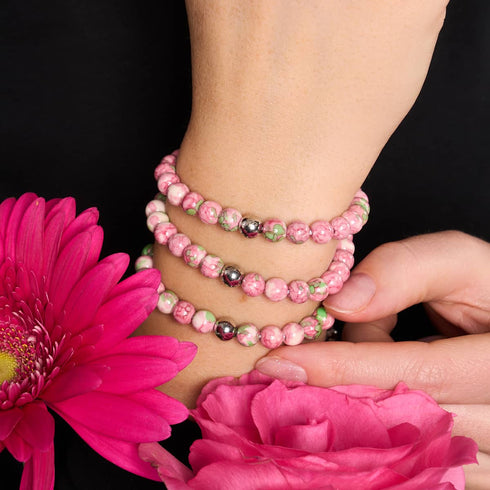 Picasso Porcelain Macrame Bracelet | Strawberry Fields